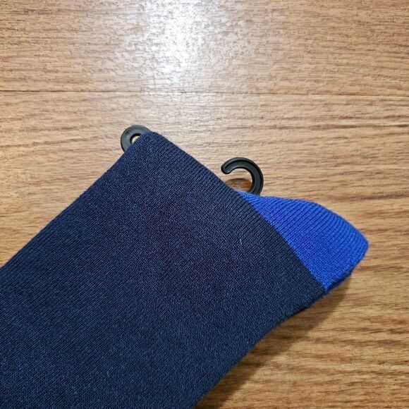 Polo Ralph Lauren Pony Deluxe Crew Socks Embroidered Logo Cotton Blend Navy L - Picture 3 of 10